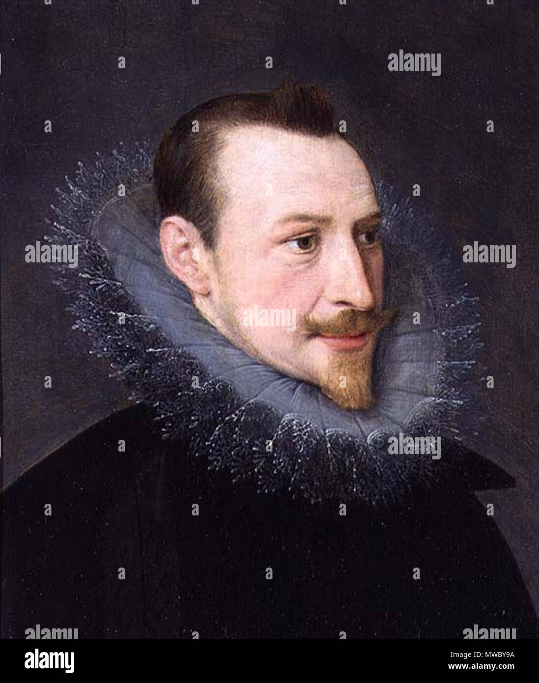 . Englisch: Angebliche Portrait von Edmund Spenser, Englische Renaissance Dichter und Autor der Faerie Queene. 16. Jahrhundert. Unbekannt 177 Edmund Spenser Öl Malerei Stockfoto