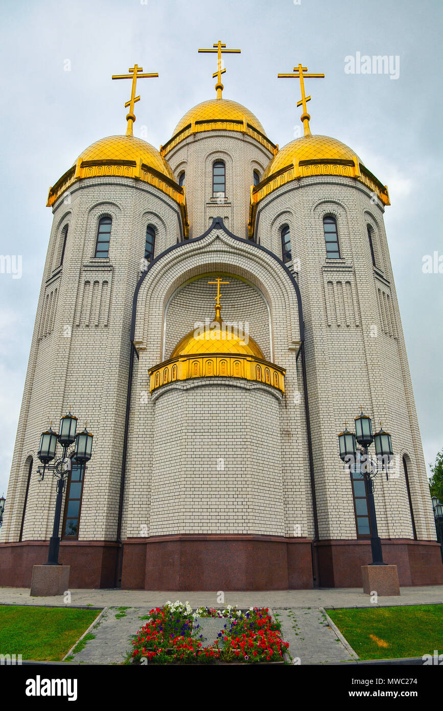 Orthodoxe Kirche auf Mamayev Kurgan Stockfoto