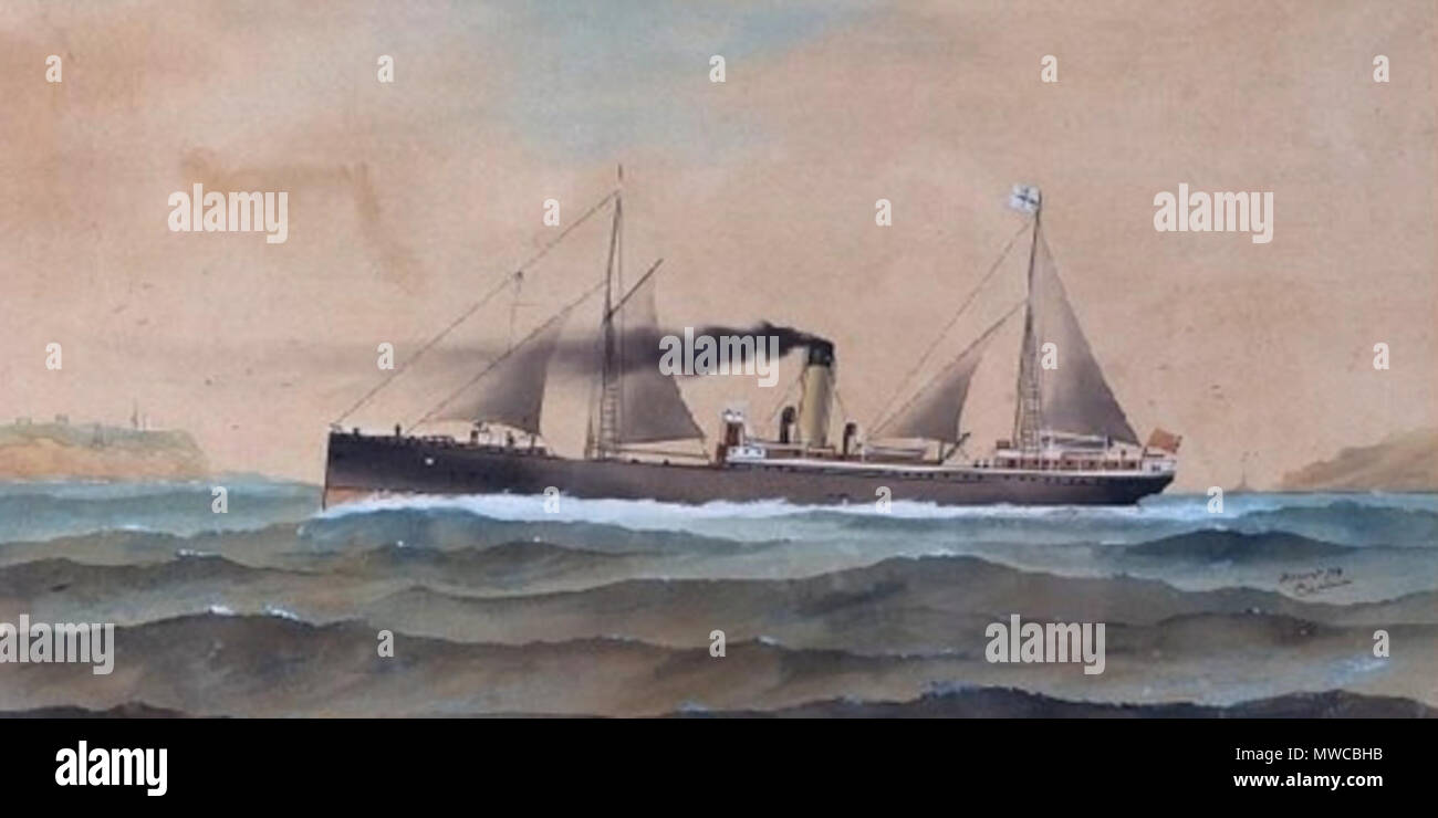 . Dampfschiff Innamincka. 1894 239 George W.R. Bourne-SS Innamincka Stockfoto