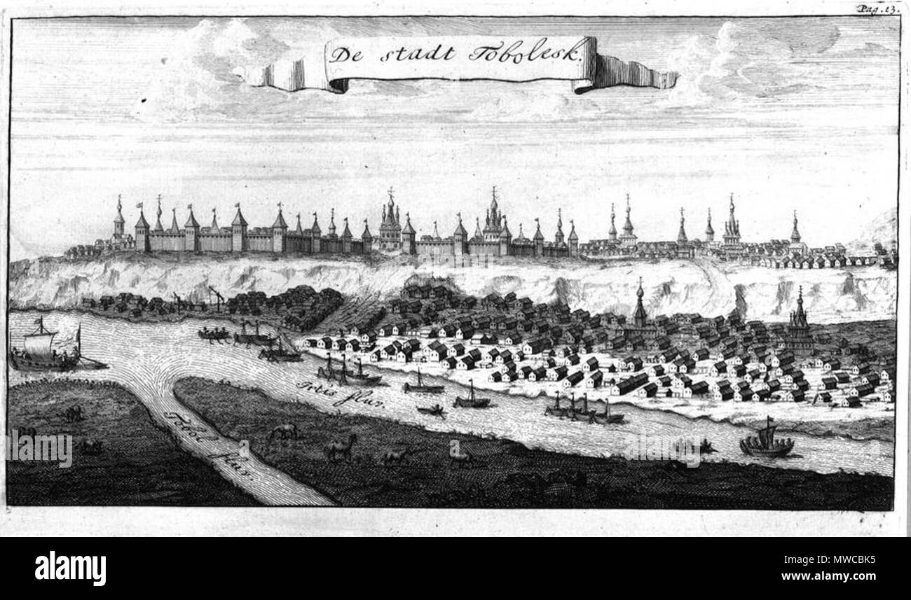 . Die Stadt Tobolsk um 1694 Englisch: Drei Jahre reist von Moskau über Land nach China: thro' große Ustiga, Siriania, Permia, Sibirien, Daour, tolle Tartary, etc. nach Peking; enthält eine exakte und insbesondere Beschreibung der Umfang und die Grenzen dieser Länder, und die Bräuche der barbarischen Einwohner; mit Bezug zu ihrer Religion, Regierung, Ehen, tägliche imployments, Gewohnheiten, Wohnung, Ernährung Tod, Beerdigung ... mit dem Anhang "einen präzisen wegaufnehmersystemen Beschreibung von China, die ursprünglich von einem chinesischen Thema durchgeführt. 31 Januar 2013, 15:58:59. Ides, Evert Ysbrants 171 Dreyjaehrige Re Stockfoto