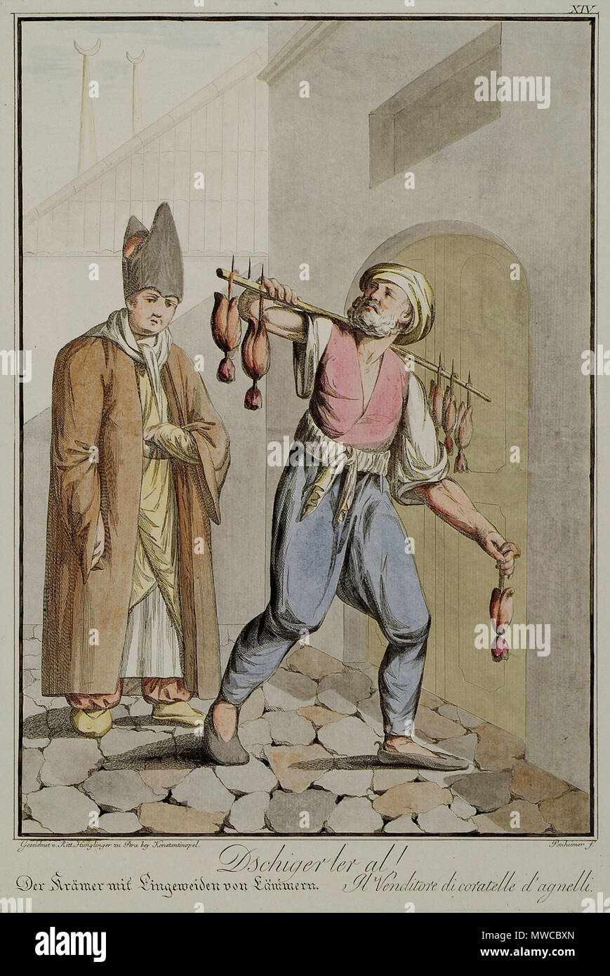 . Englisch: Dschigerler al! - Hunglinger von Yngue Andreas Magnus - 1800. 1800. Andreas Magnus Hunglinger von Yngue ( - 1804) Beschreibung der Österreichischen Reisenden und Schriftsteller Geburtsdatum / Tod 1804 Behörde: Q 52522241 VIAF: 62722542 ISNI: 0000 0000 1967 9245 GND: 132923033 172 Dschigerler al! - Hunglinger von Yngue Andreas Magnus - 1800 Stockfoto