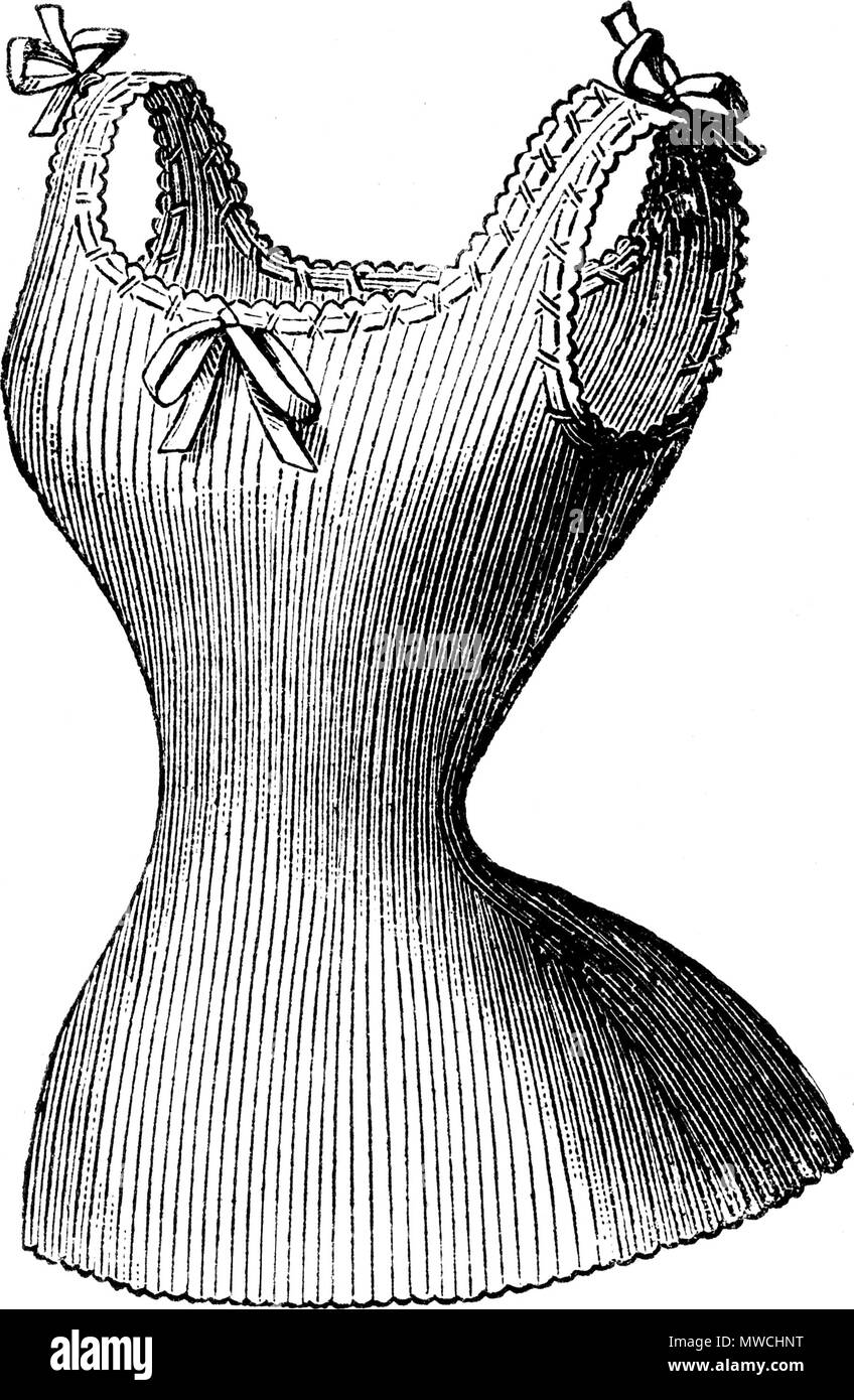 . Français: GUIMPES bourre de Soie. Taille moyenne Grande taille 7,75; 8,25 les mêmes reine Soie. Taille moyenne 11,75; Grande taille 12.75. Sommer 1887. Anonym 257 GUIMPES bourre de Soie Stockfoto