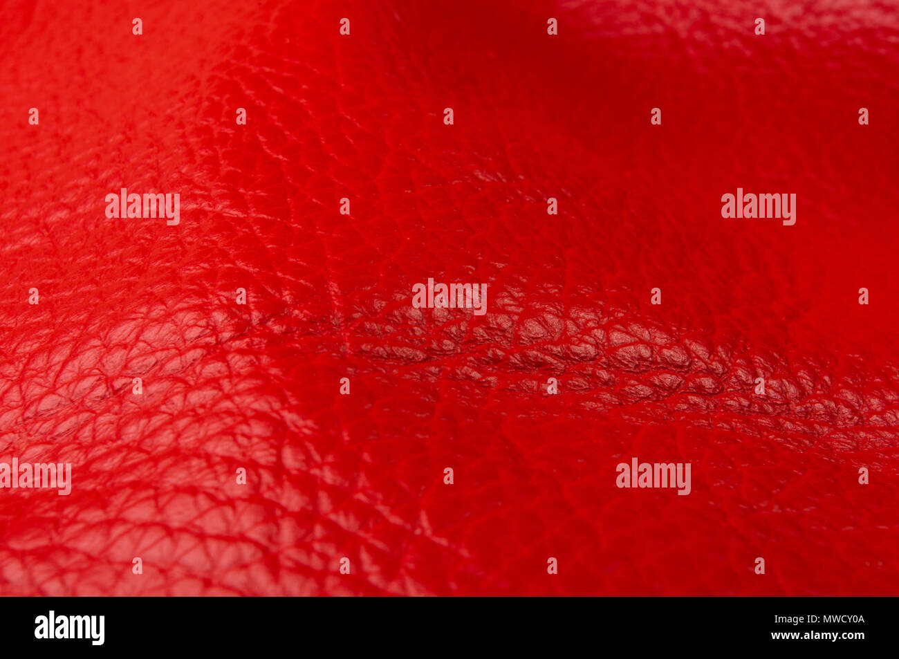 Rot Leder Textur Hintergrund, Nahaufnahme, Makro Stockfoto