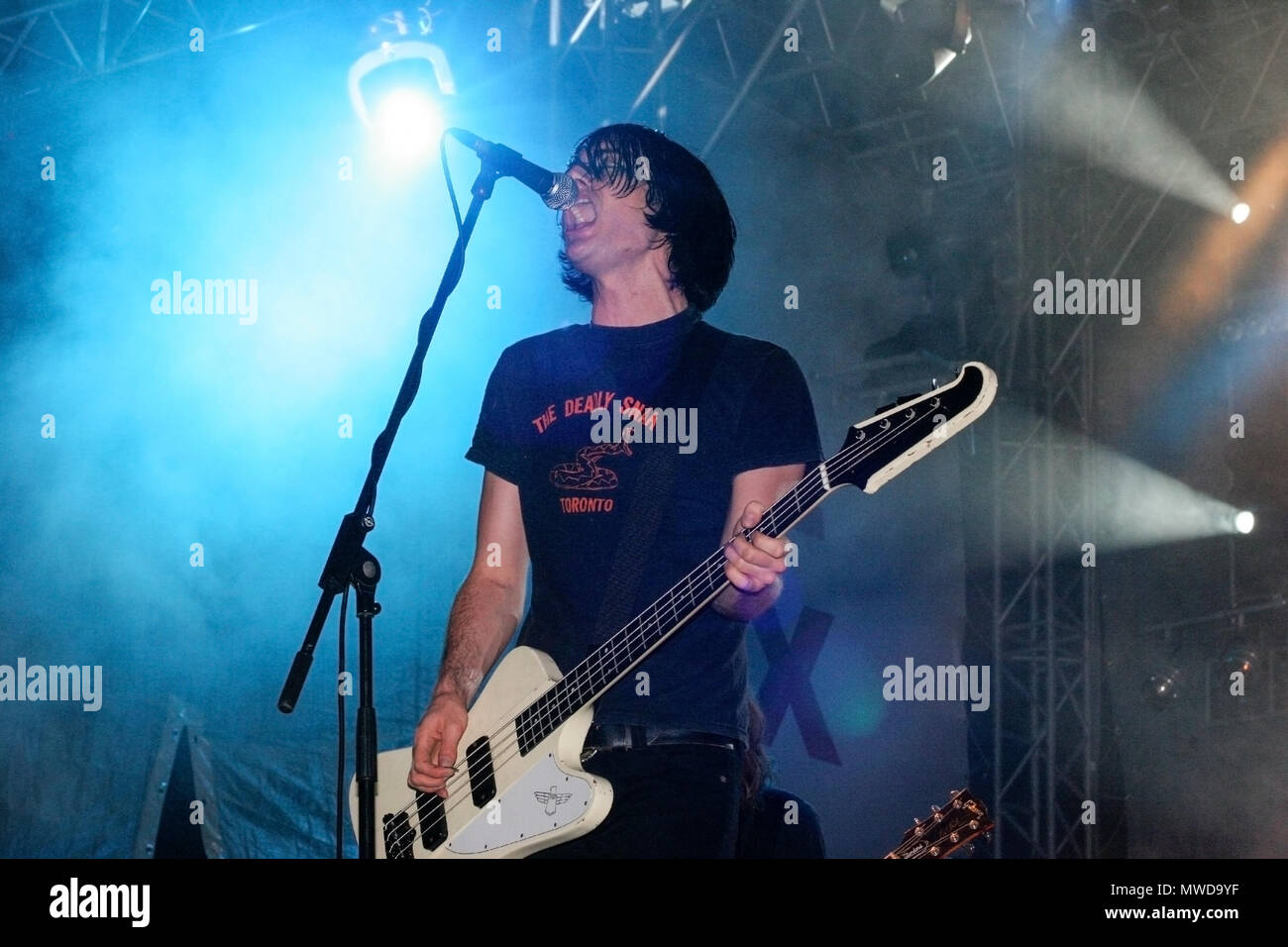 Der Datsun durchführen an den Exit Festival 2005, Novi-sad, Serbien. Stockfoto