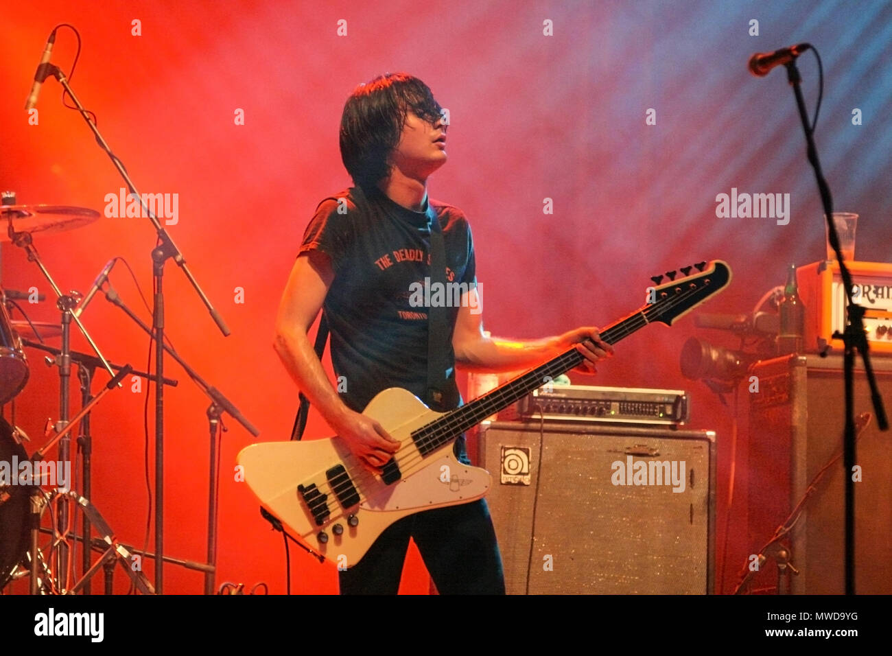 Der Datsun durchführen an den Exit Festival 2005, Novi-sad, Serbien. Stockfoto