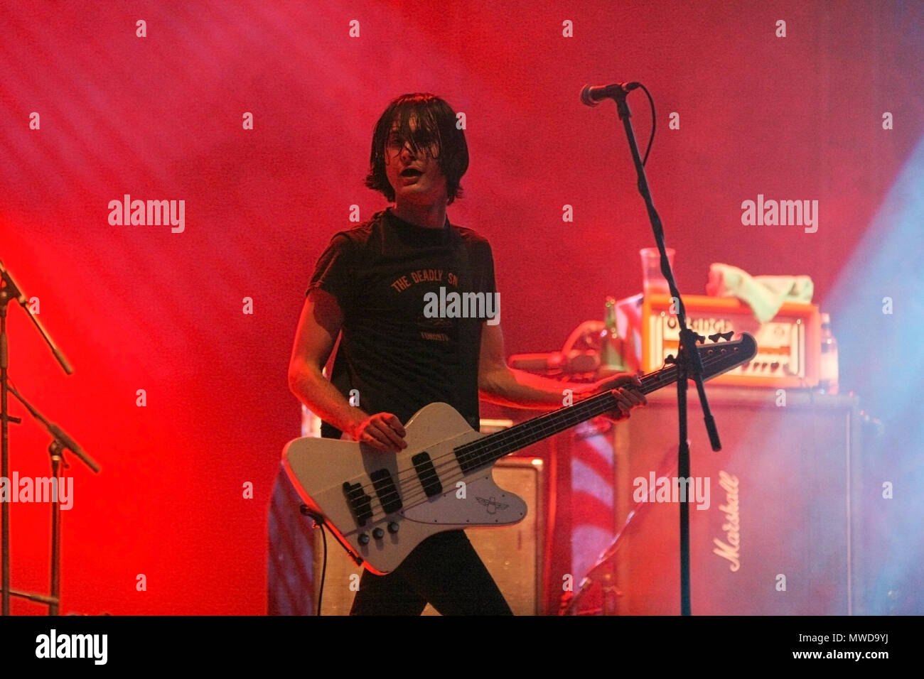 Der Datsun durchführen an den Exit Festival 2005, Novi-sad, Serbien. Stockfoto