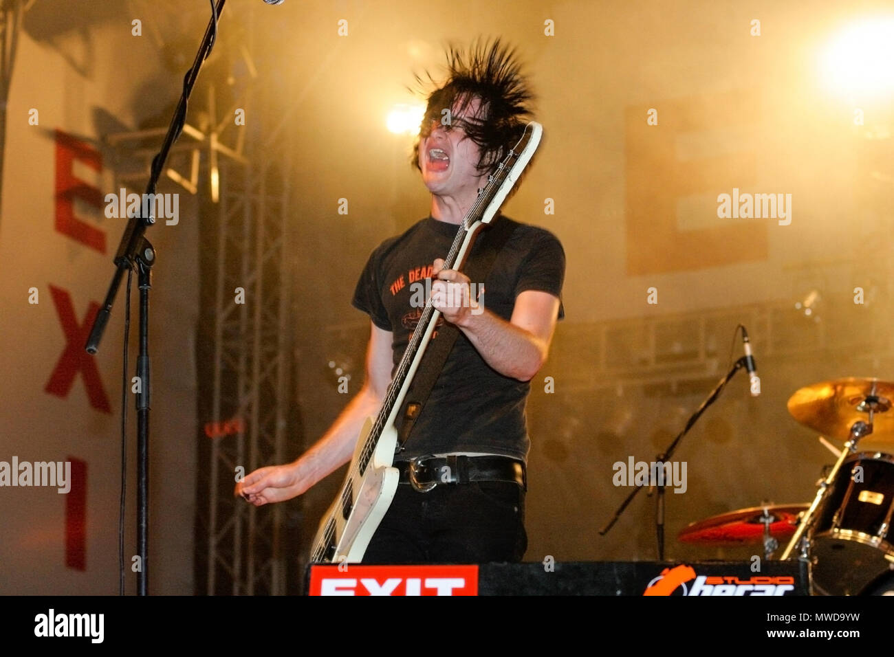 Der Datsun durchführen an den Exit Festival 2005, Novi-sad, Serbien. Stockfoto