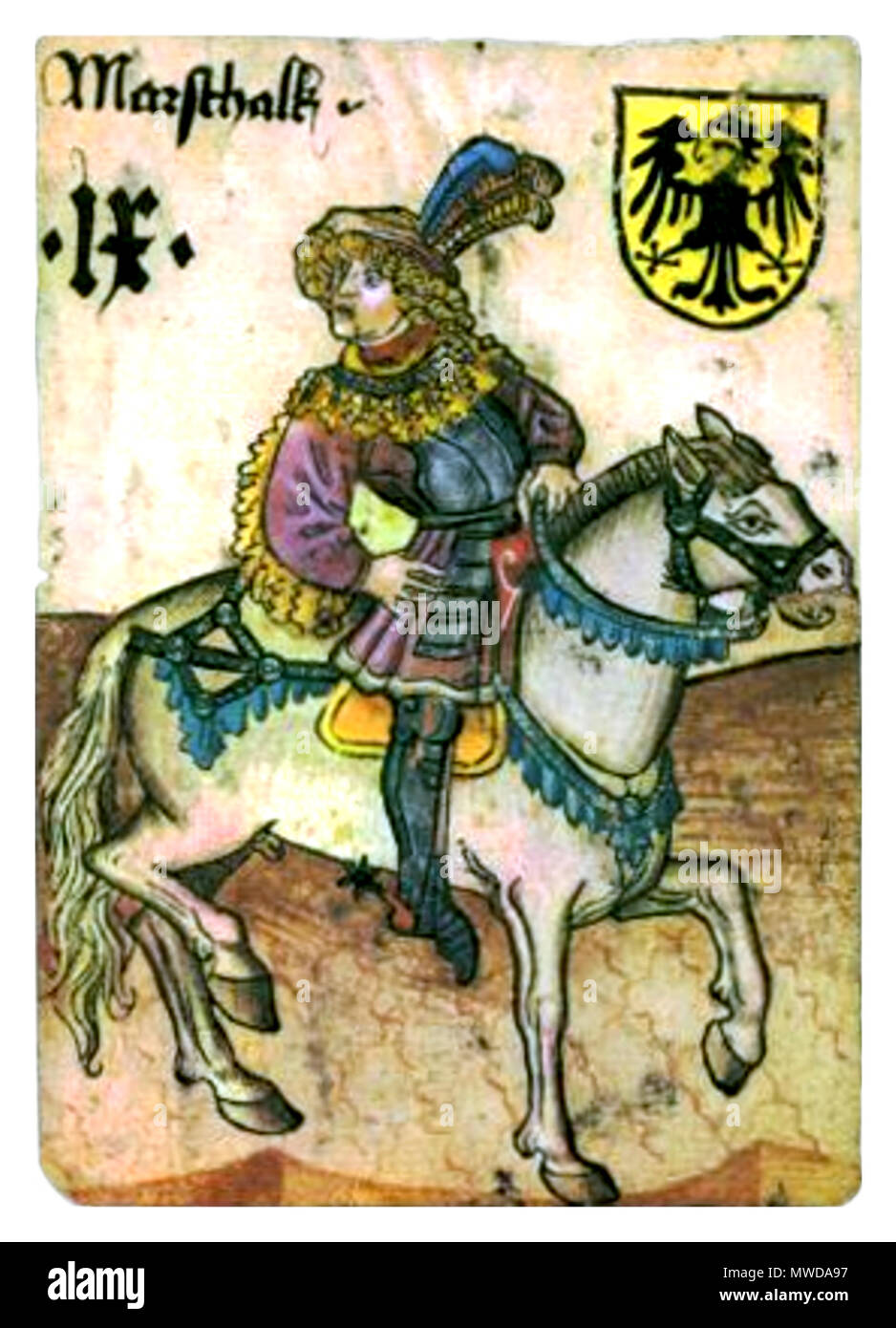 281 Hofämterspiel-Deutschland-IX Marschalk Stockfoto