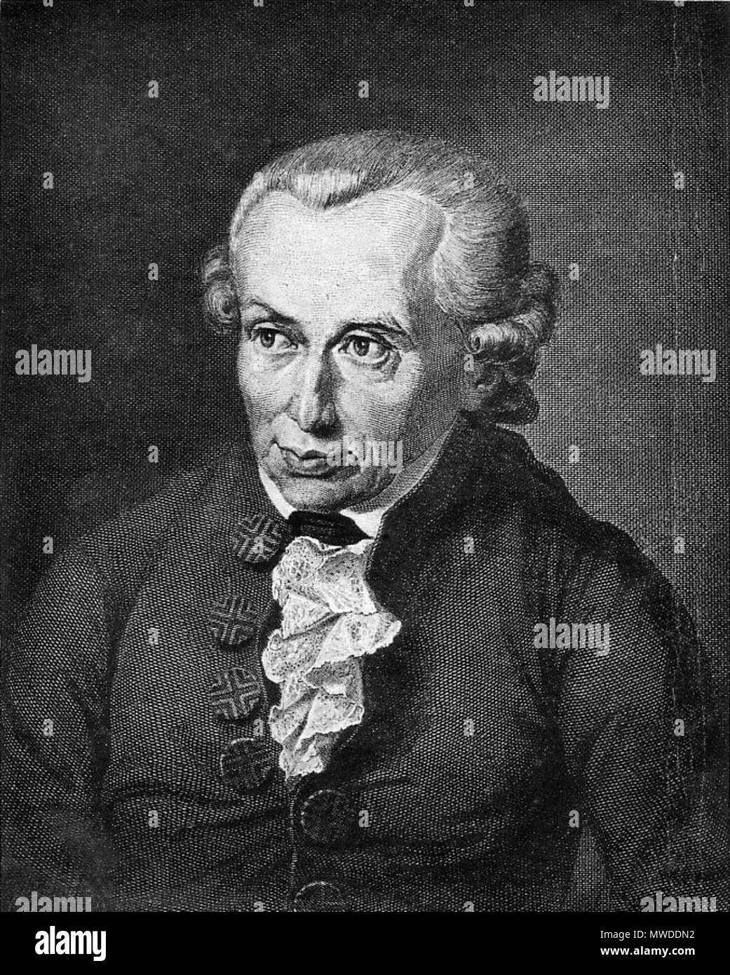 . Immanuel Kant. 1791 294 Immanuel Kant (Hochformat) Stockfoto