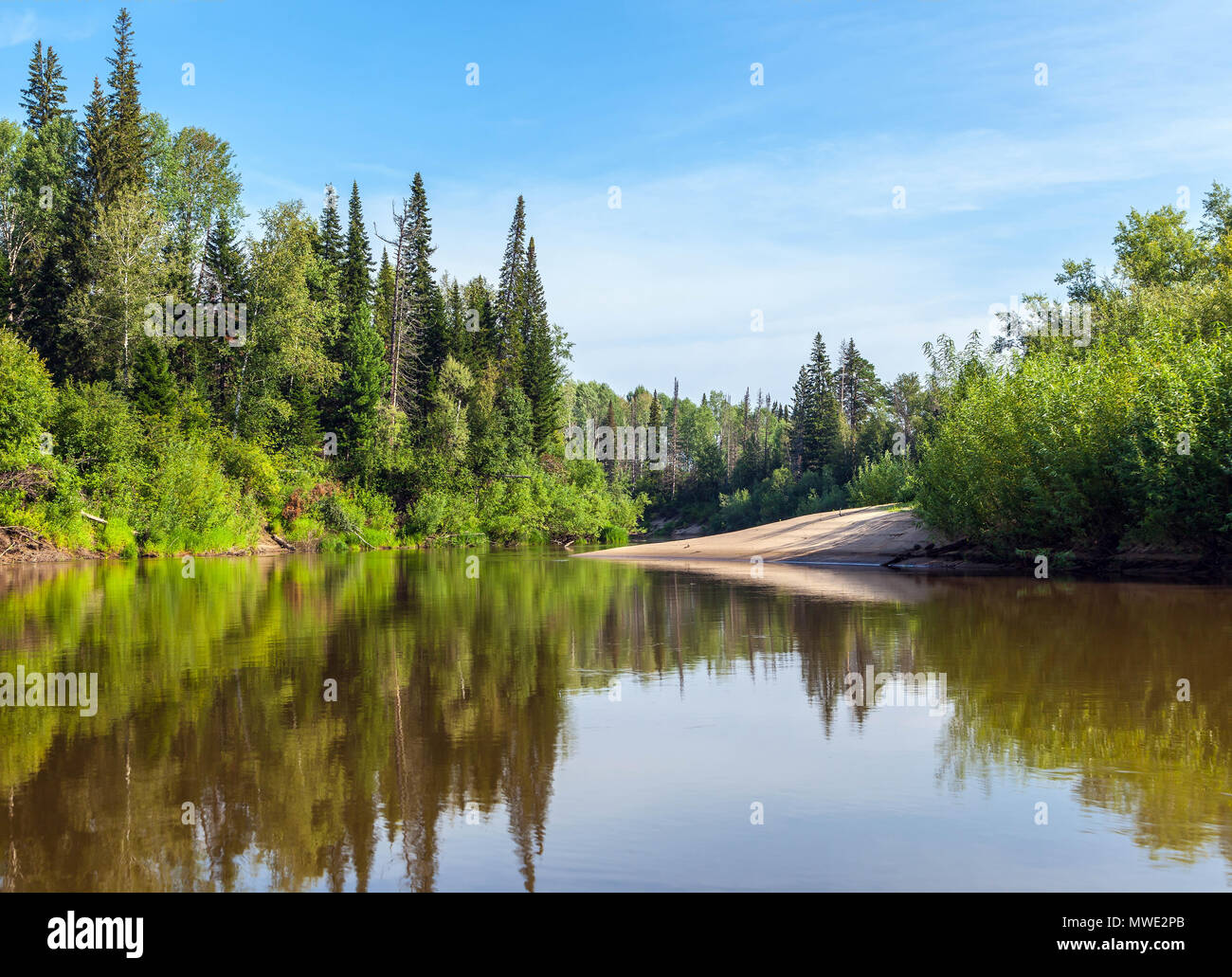 Sommer in Sibirien. Stockfoto