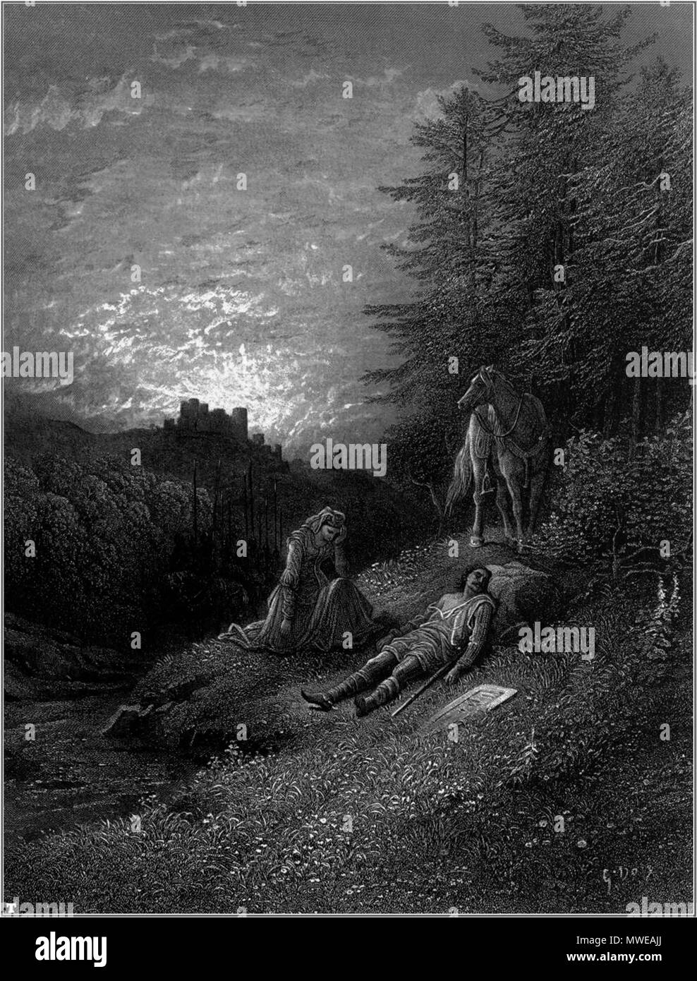 291 Idyllen des Königs 7. Stockfoto