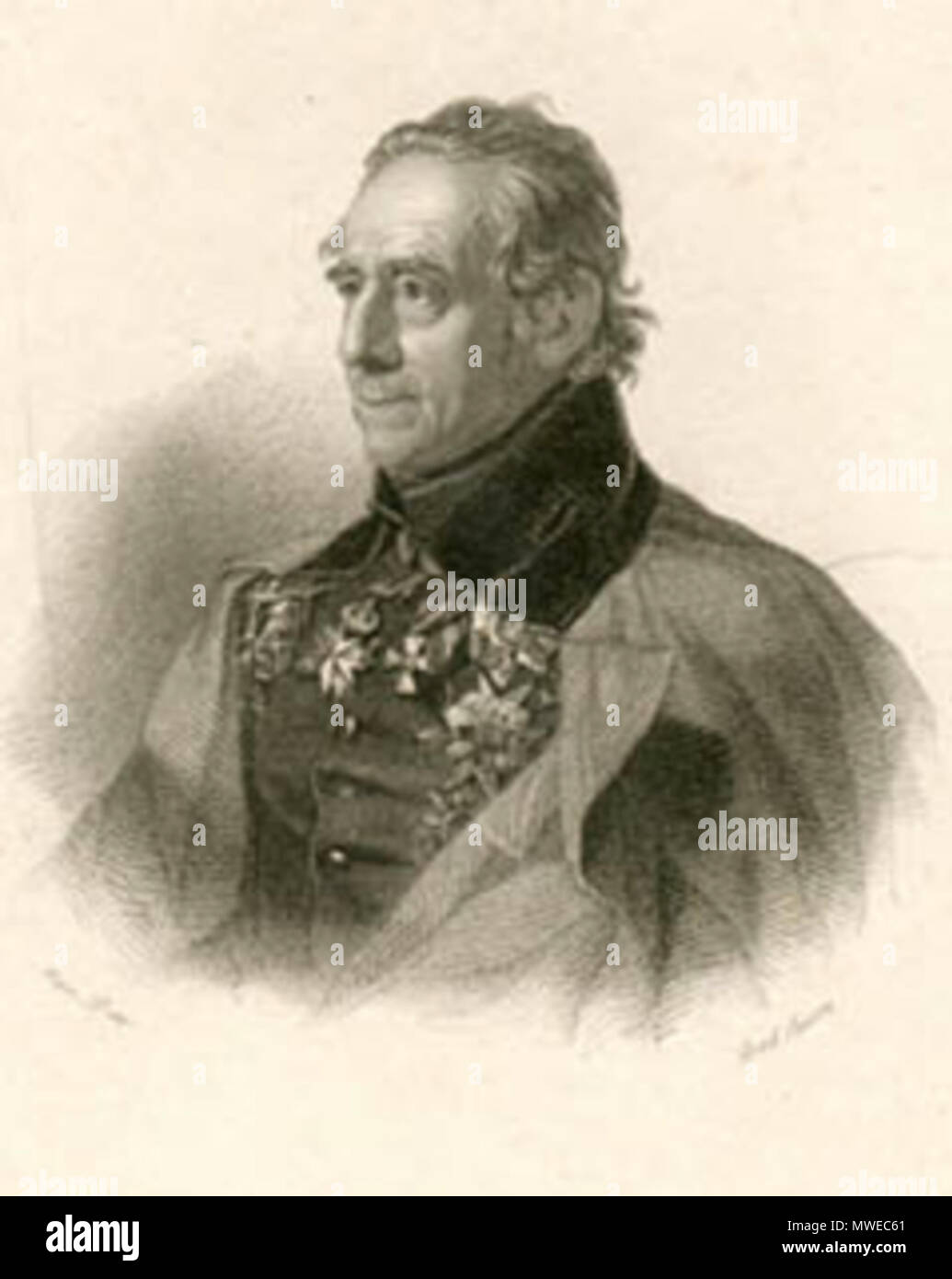 . Jaan Peter van Suchtelen (1751-1836). 19. Unbekannt 303 Jaan Peter van Suchtelen Stockfoto