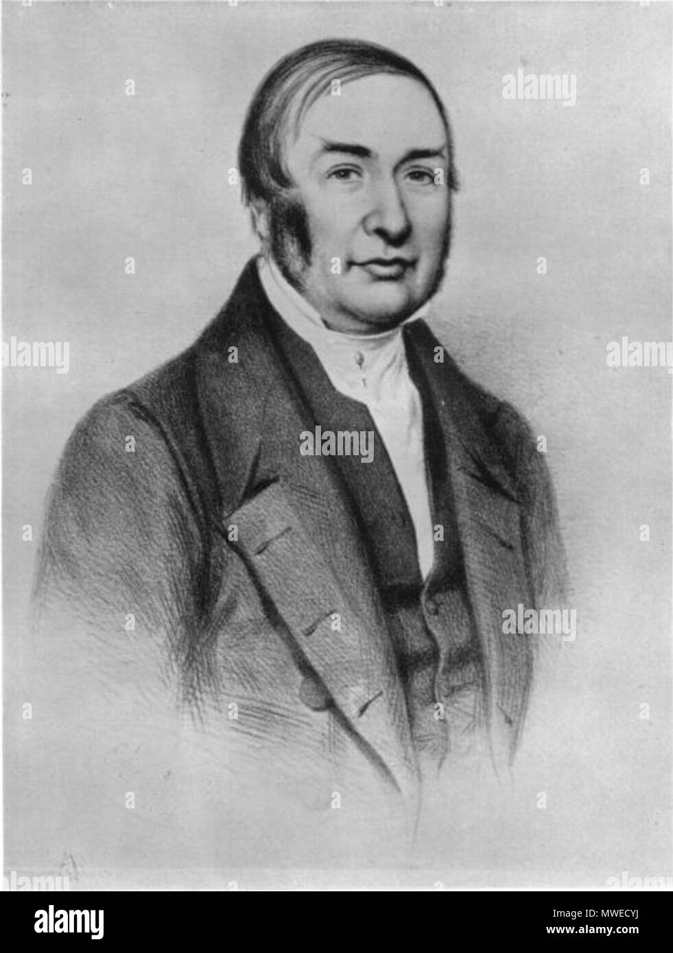 . Foto Portrait von James Braid. Vor 1860, Künstler unbekannt. Von einer gravierten Porträt in den Besitz des Manchester Medical School. In der Public Domain. Quelle [1]. Diese Datei fehlt, Informationen zum Autor. 306 James Braid, Porträt Stockfoto