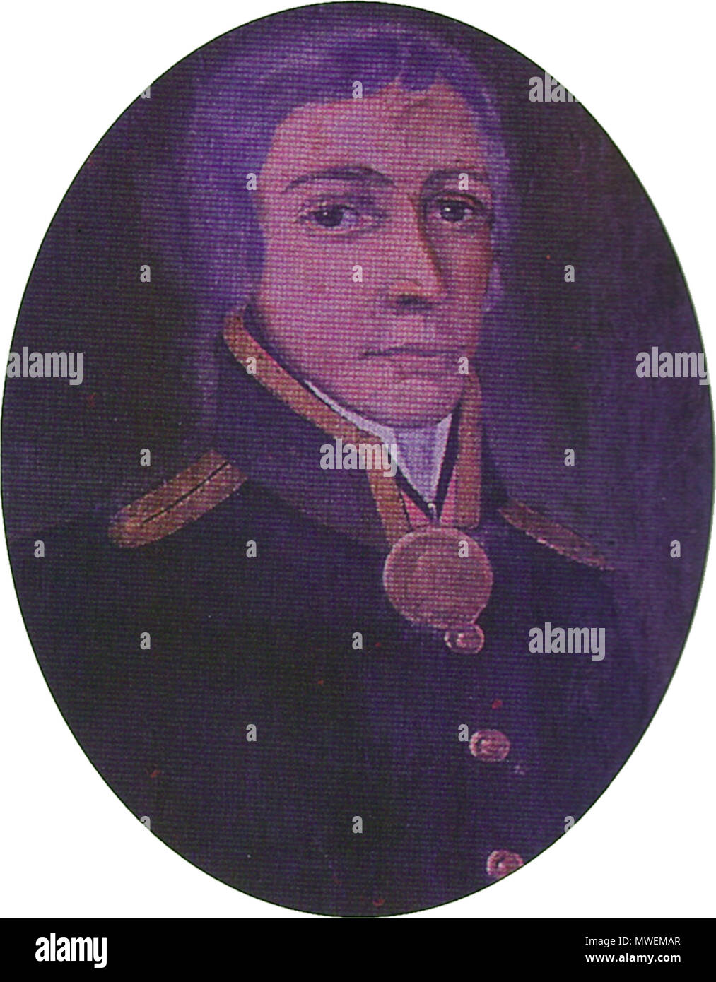 . Ivan Alexandrowitsch Kuskov. Anfang des 19. oder 18. Jahrhundert. Unbekannt 301 Ivan Alexandrowitsch Kuskov Stockfoto