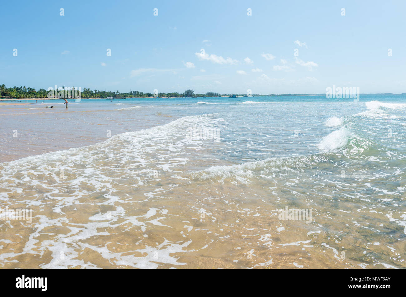 Itacaré, Brasilien - Dezember 8, 2016: Paradise Beach an einem schönen sonnigen Tag als Hintergrund Stockfoto