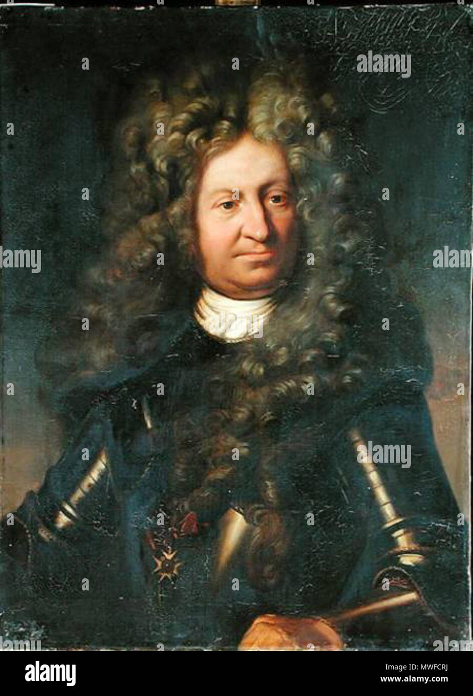 . Français: "Portrait de Jean Bart, chef d'Escadre (1650-1702) "Huile sur toile, 1840; Dunkler; H: 81 cm x L: 60 cm (Musée du Château de Versailles et Trianon) N° inv: MV 3610. 27. September 2011. Tito Marzocchi de Bellucci 311 Jean Bart Tito Marzocchi de Bellucci Stockfoto