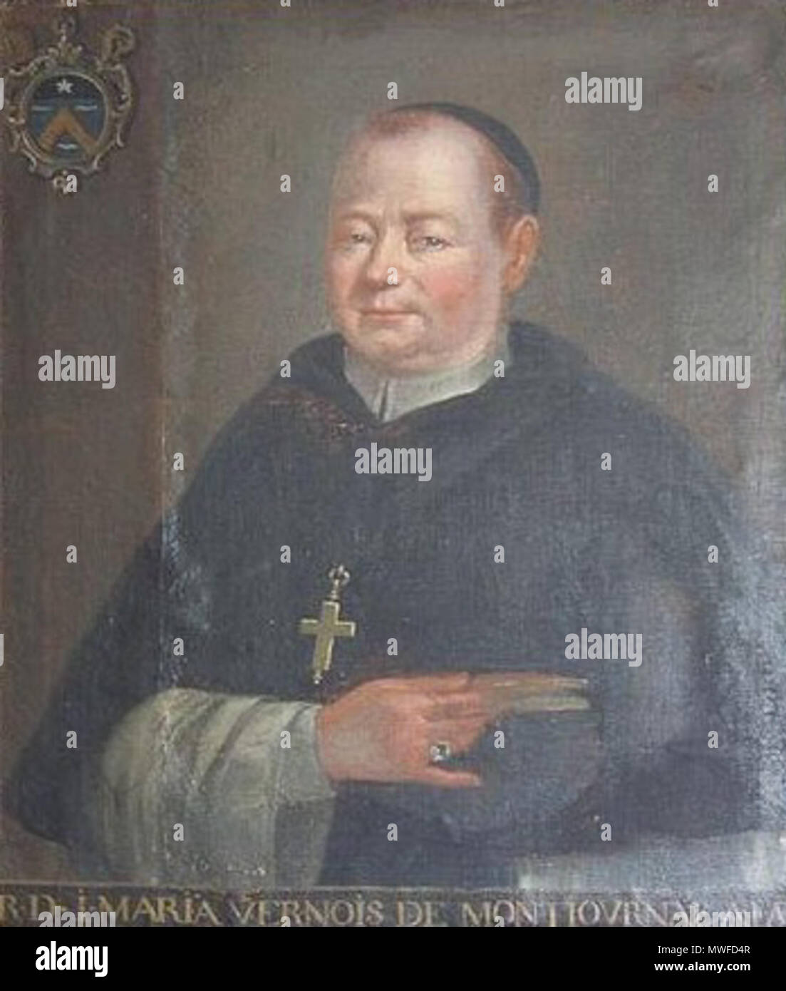 313 Jean-Marie Vernois de Montjournal, abbé de la Ferté (1710-1725) Stockfoto