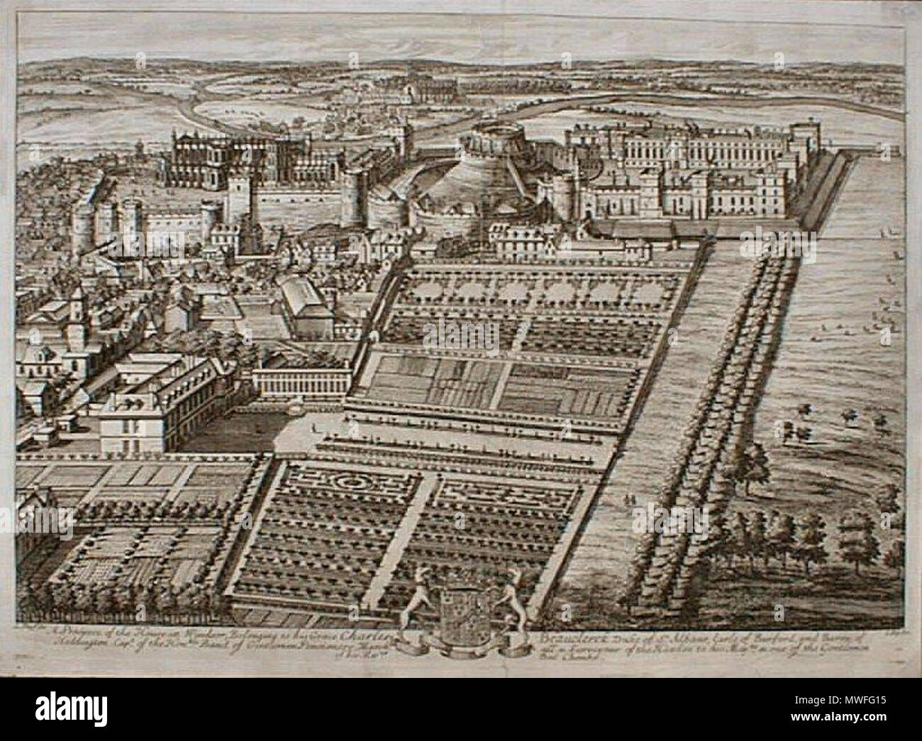 340 Kip und Knyff Windsor Stockfoto