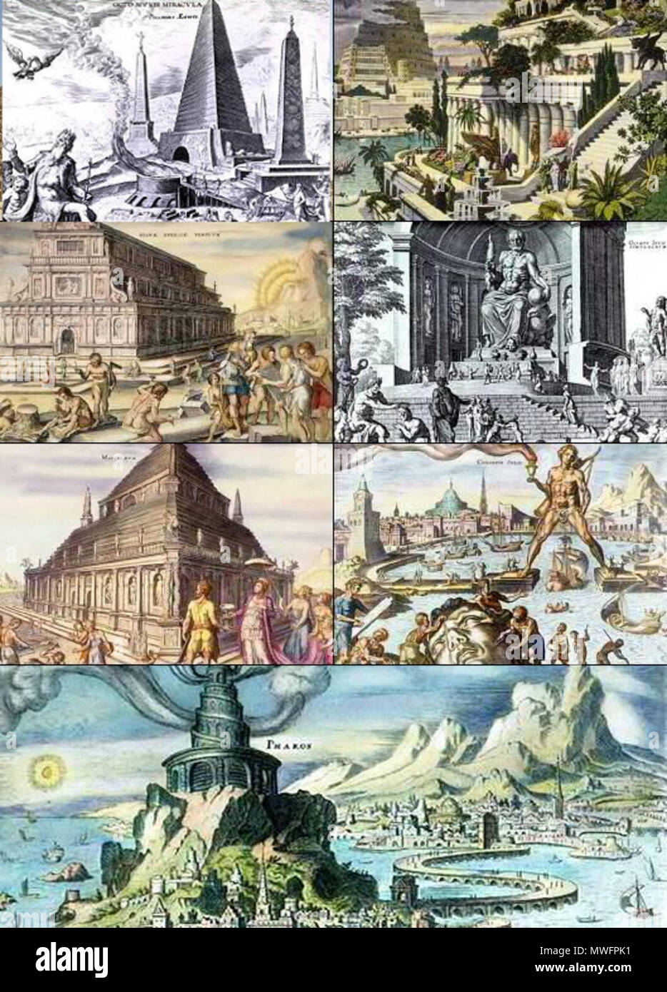 . Englisch: Sieben Weltwunder der antiken Welt von Maerten van Heemskrerck. 13 Dezember 2013, 19:49:34. Maerten van Heemskrerck 386 Maerten van Heemskrerck Stockfoto