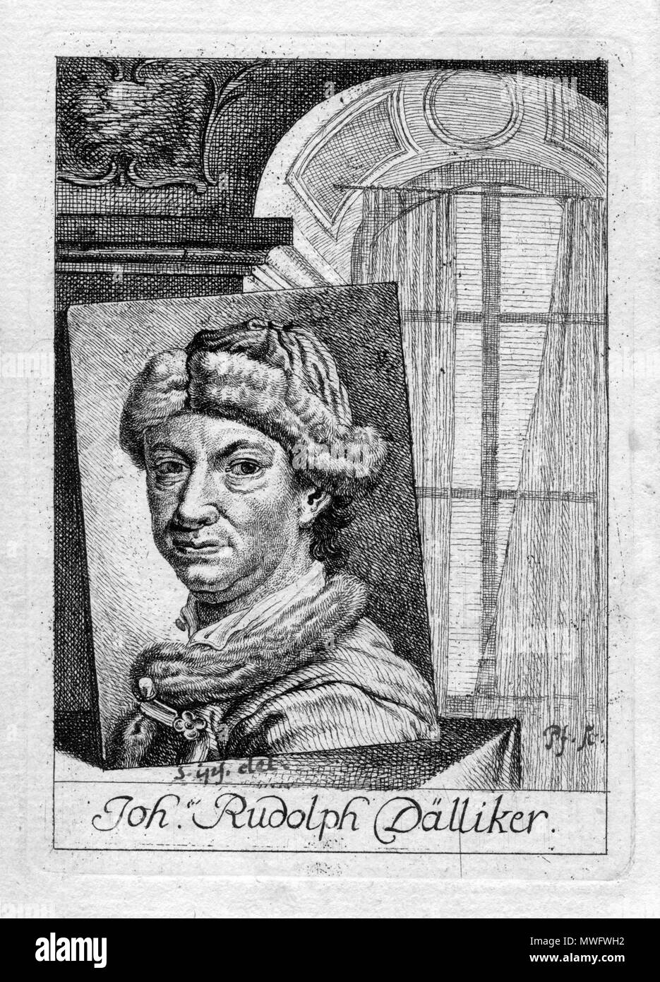 318 Johann Rudolf Dälliker Stockfoto