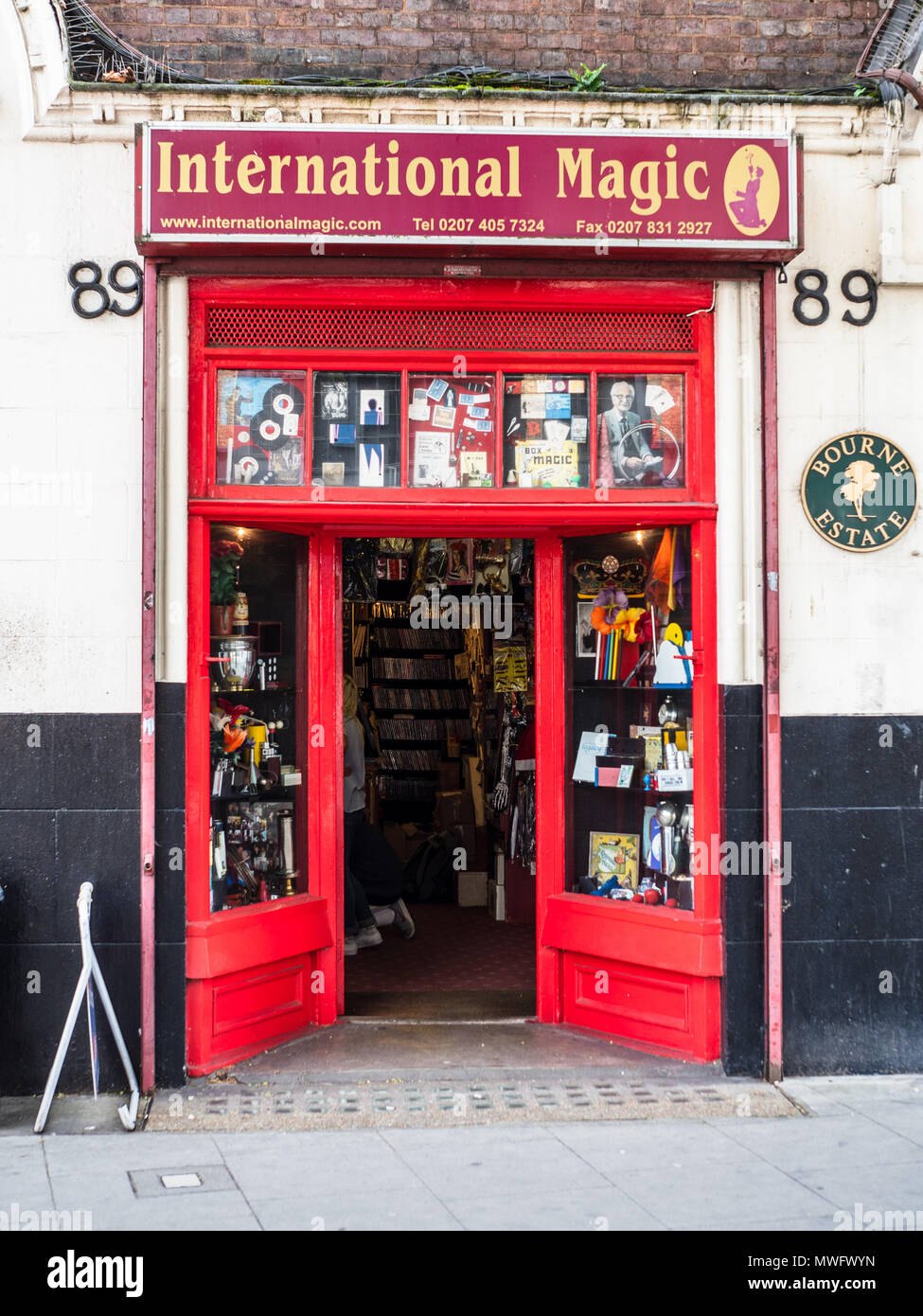 International Magic Shop an der Clerkenwell Road im Zentrum von London. London Magic Store. Stockfoto