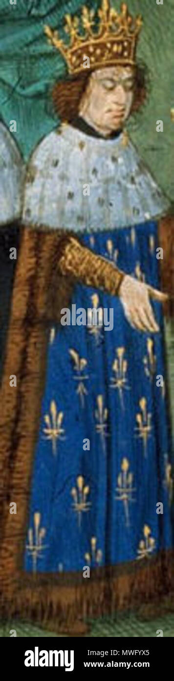 . Čeština: Karel VI. Francouzský. 15. Jahrhundert. Anonym 334 Karel 6 Frrr Stockfoto