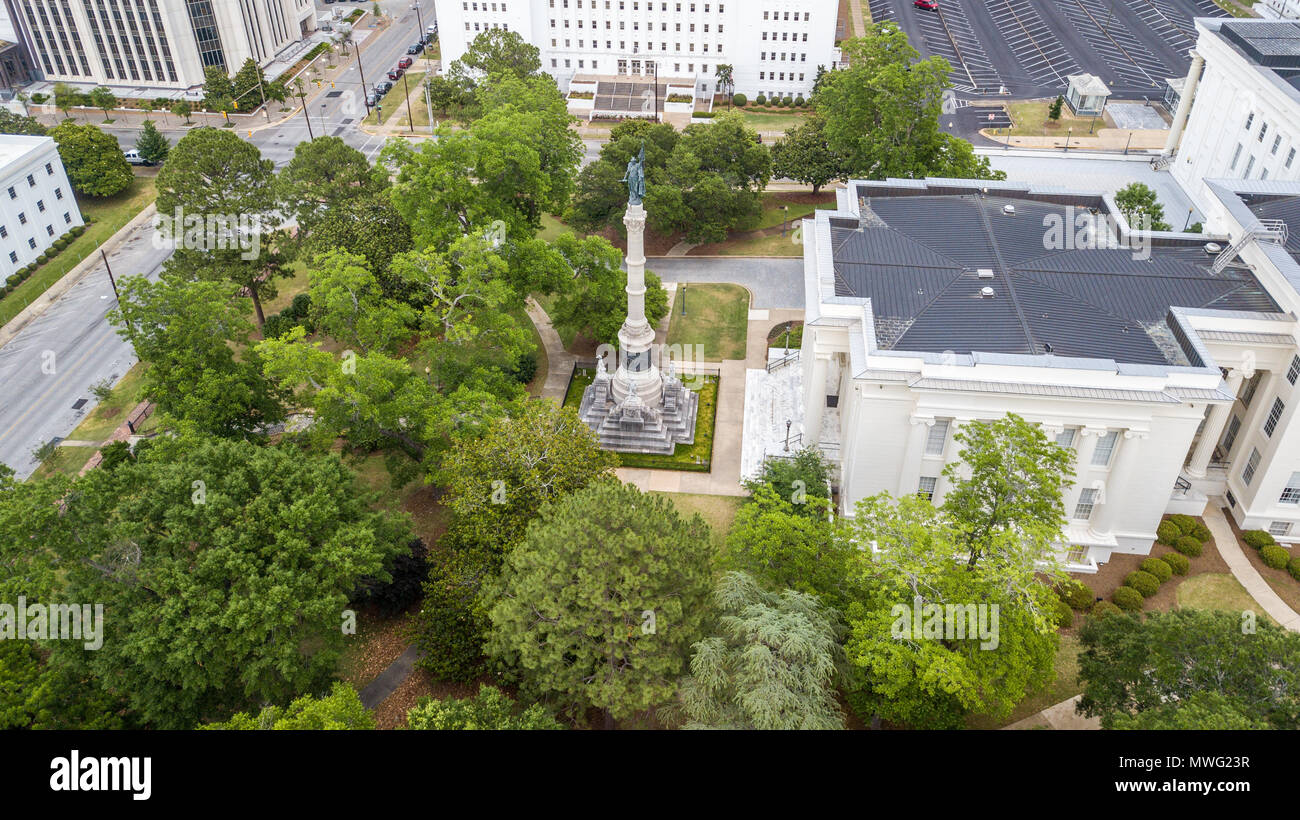 Confederate Memorial Denkmal, State Capitol Building, Montgomery, Alabama, USA Stockfoto