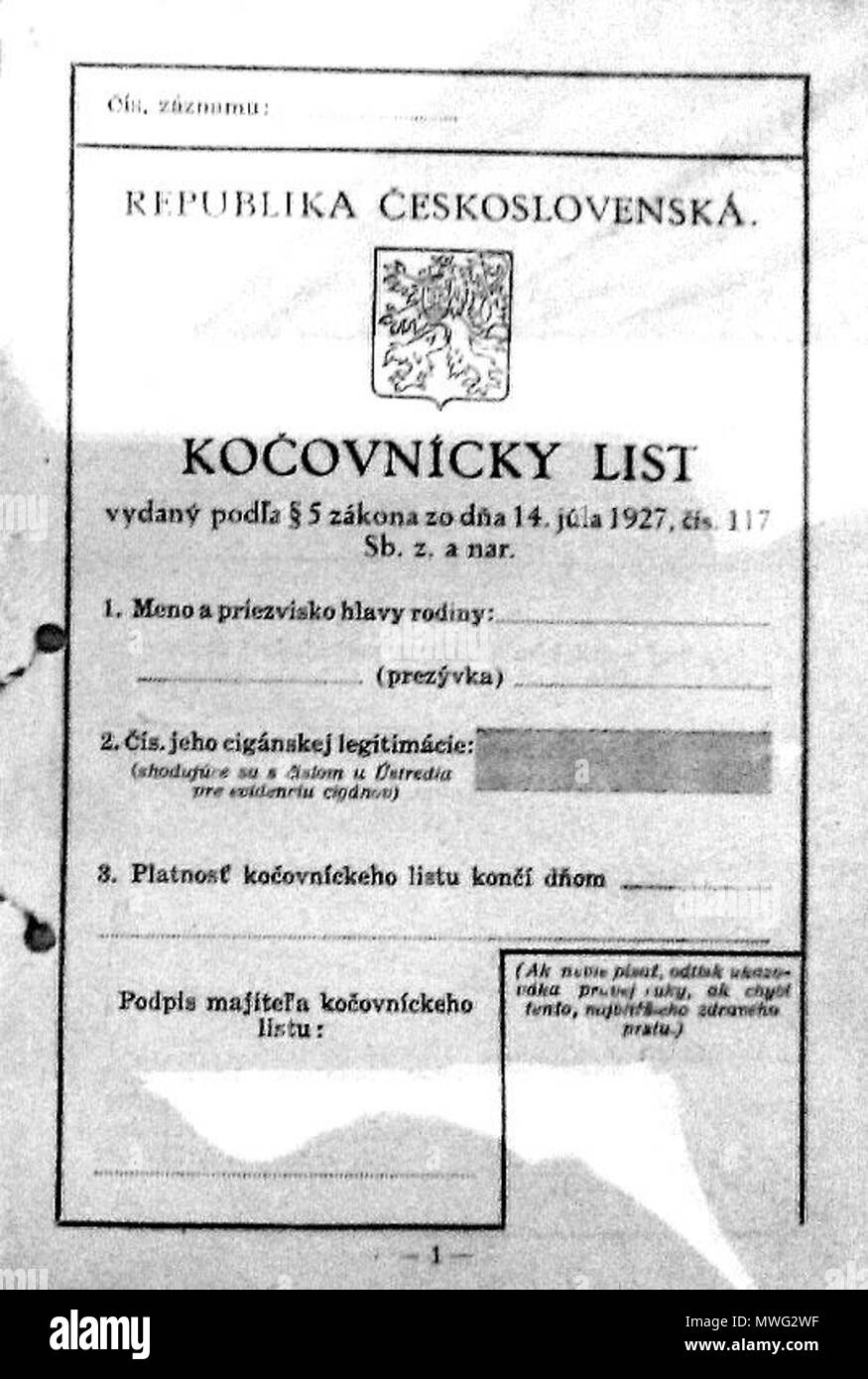 347 Kočovnícky Liste Stockfoto