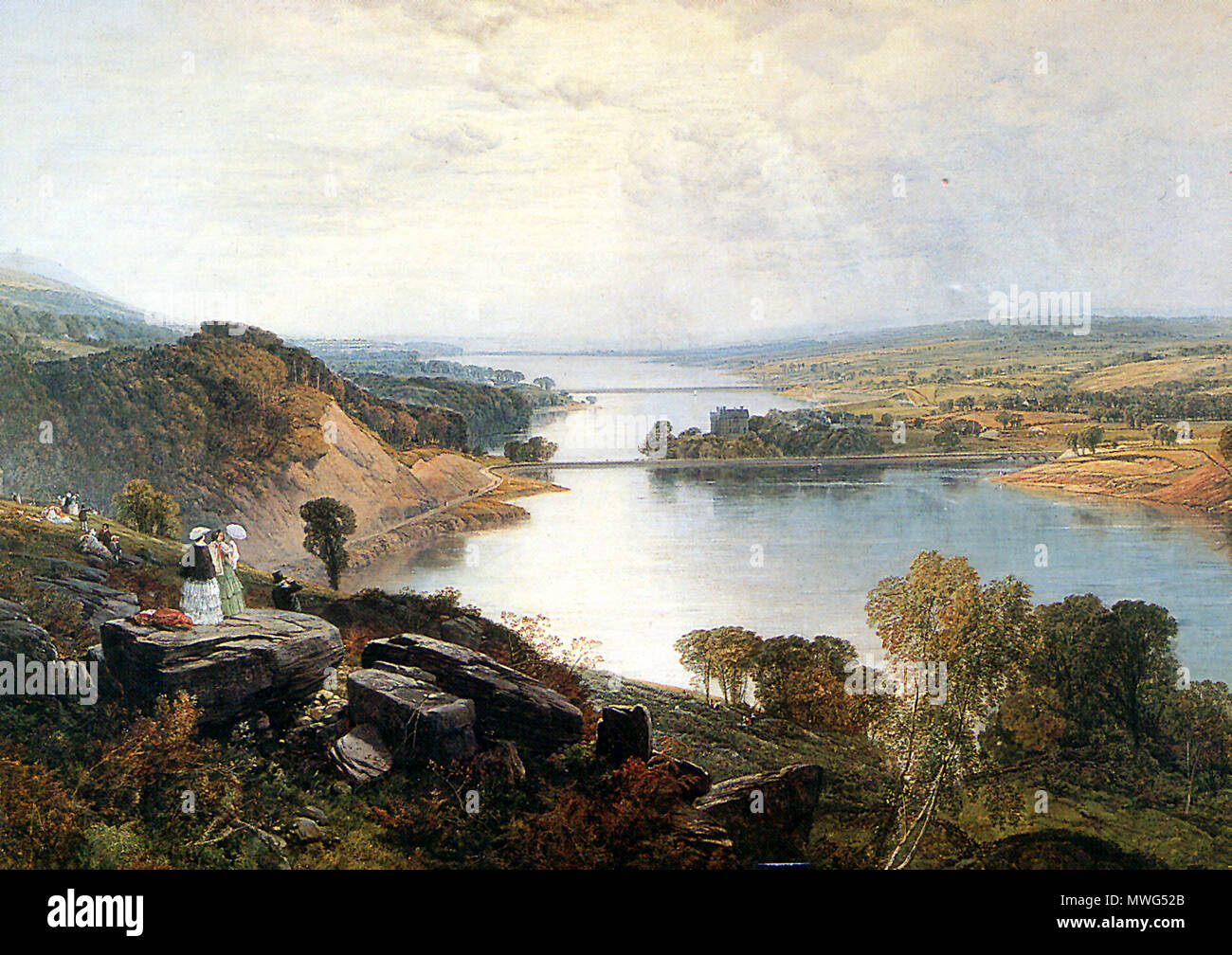 . Englisch: Seen in Rivington, Lancashire, England. Der viktorianischen Ära. Frederick William Hulme 357 Seen in Rivington Stockfoto