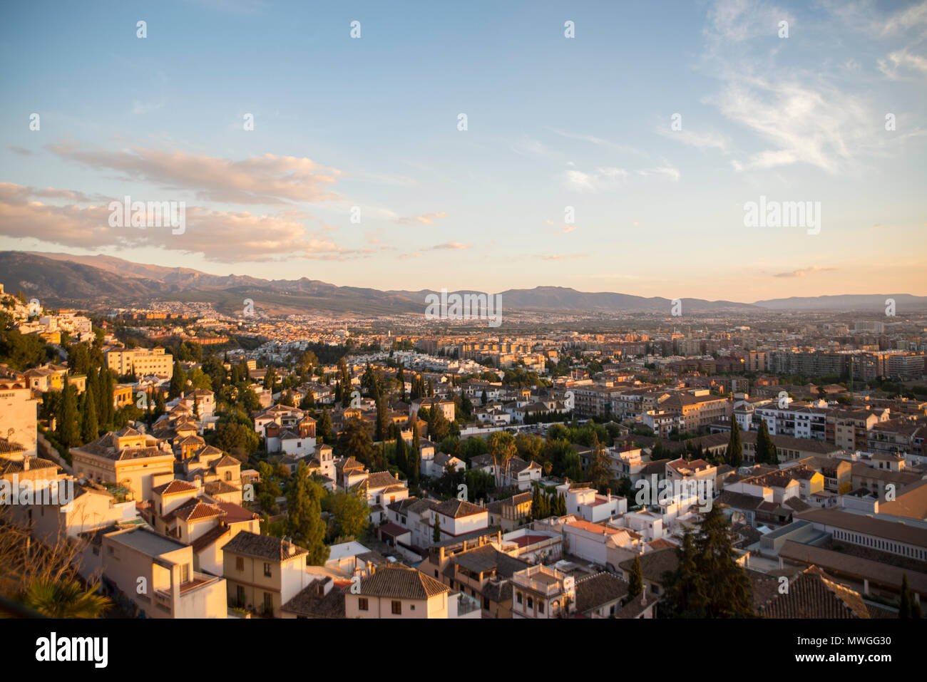 Blick Vom Hotel Alhambra Palace In Granada Spanien Stockfotografie Alamy