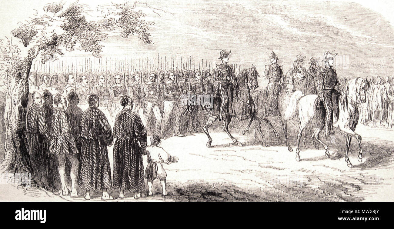 256 RearAdmiralGuerinTomari 1855 Stockfoto