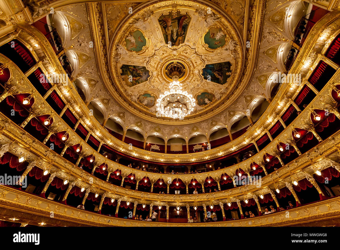 Die Odessa nationalen akademischen Theater für Oper und Ballett, Odessa, Ukraine Stockfoto