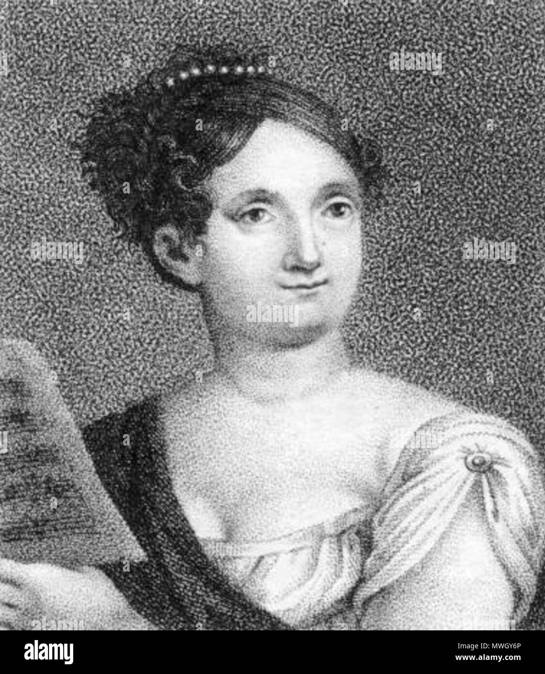 . Englisch: Italienische Opernsängerin Marietta Marcolini (Ca. 1780-18..). Dichtfläche Kupferstich von Giovanni Antonio Sasso (18..-18..). 19. Giovanni Antonio Sasso 399 Marietta Marcolini von Giovanni Antonio Sasso Stockfoto