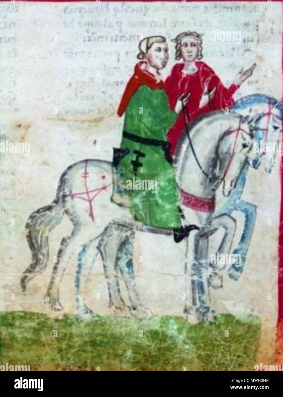 . Čeština: WElf V. ein matylda Toskánská. 14. Jahrhundert. Giovanni Villani 404 Marwelf konici Stockfoto