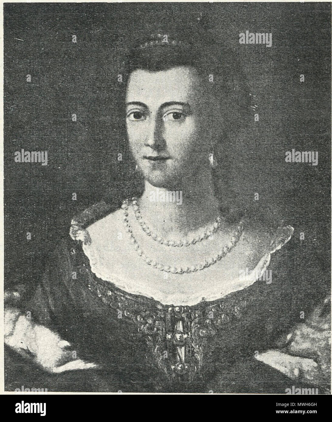 . Englisch: Elisabeth Magdalena von Pommern. Duchess consort von Kurland. Latviešu: elizabete Magdalēna keine Pomerānijas. Kurzemes un Zemgales hercogiene. 3. Januar 2012. Unbekannt 183 Elizabete Magdalena Stockfoto