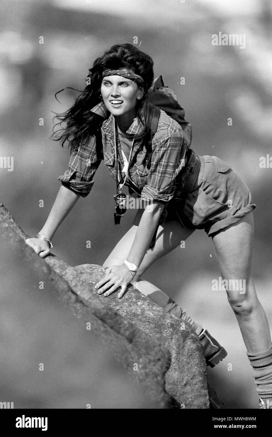 Caroline Munro Ilkley Moor 1984 Stockfoto