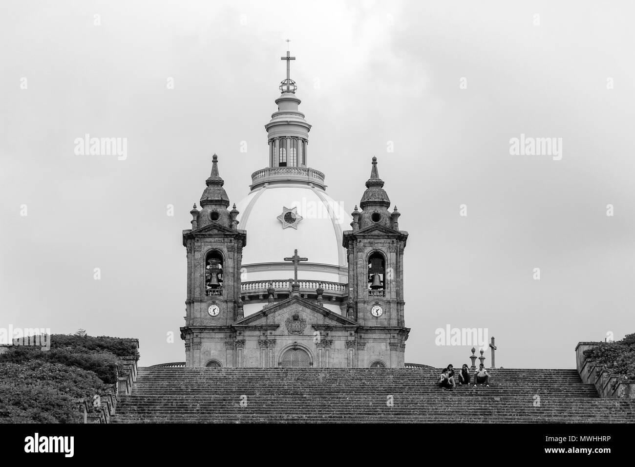 Heiligtum Unserer Lieben Frau von Sameiro in Braga, Portugal Stockfoto