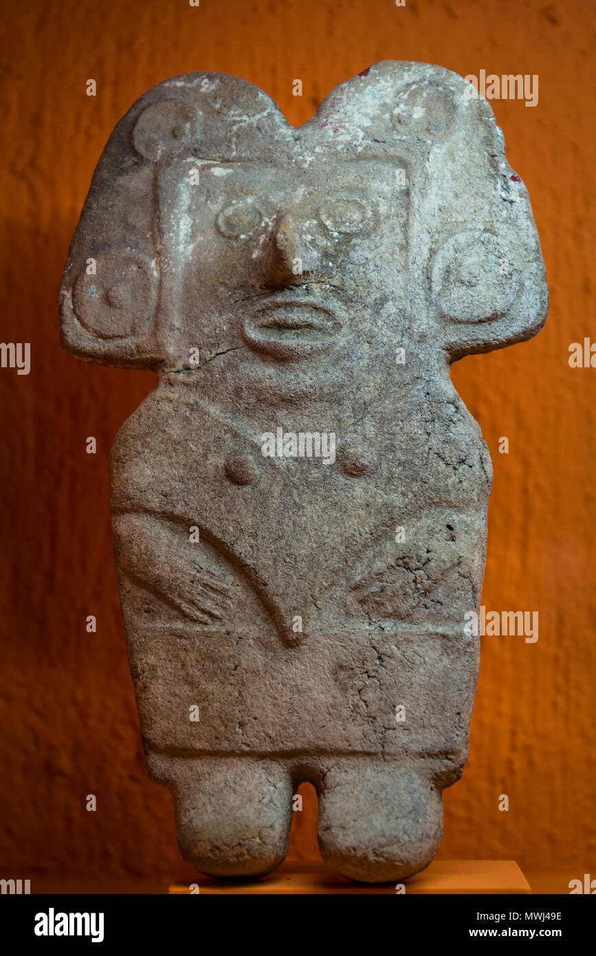 Pre-Hispanic Art Museum Rufino Tamayo, Räucherstäbchenhalter, die Muttergöttin, Toltec Kultur, Veracruz, 1100-1521 AD, Oaxaca, Mexiko Stockfoto