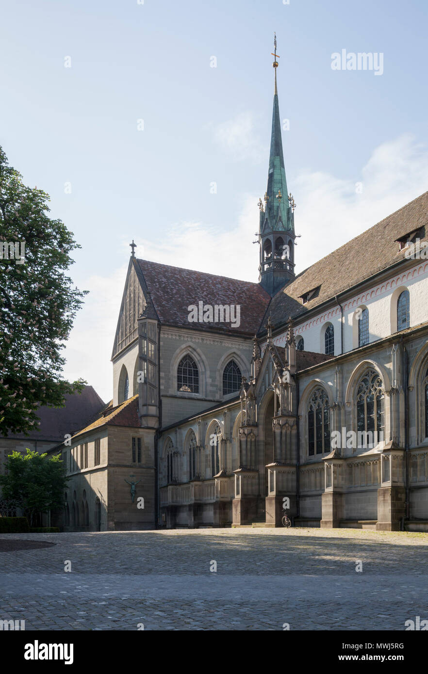 Konstanz, Münster, Blick von Nordwesten auf Vierung und Kreuzgang Stockfoto