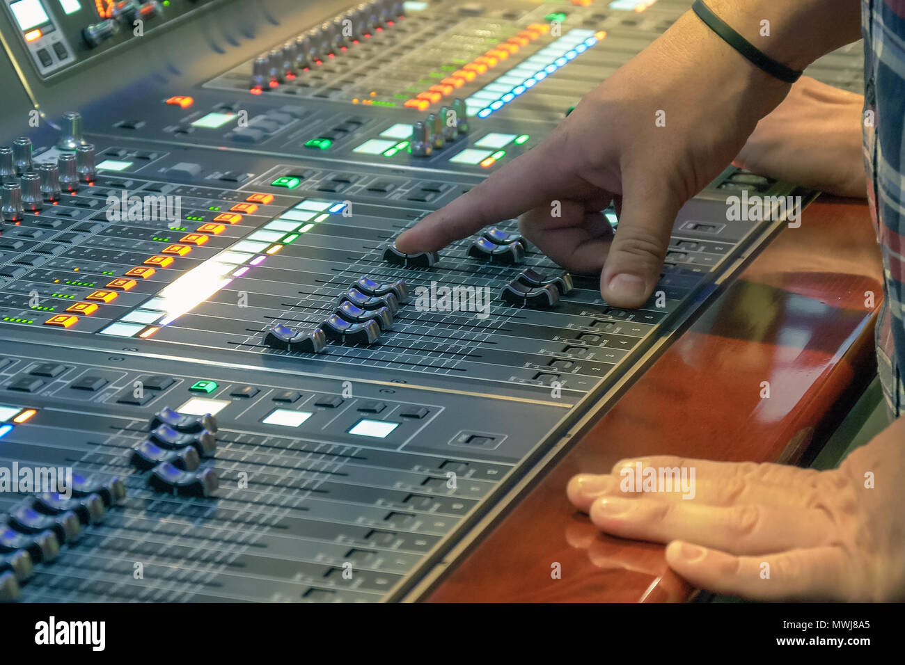 Sound Control Panel profeshional Stockfoto