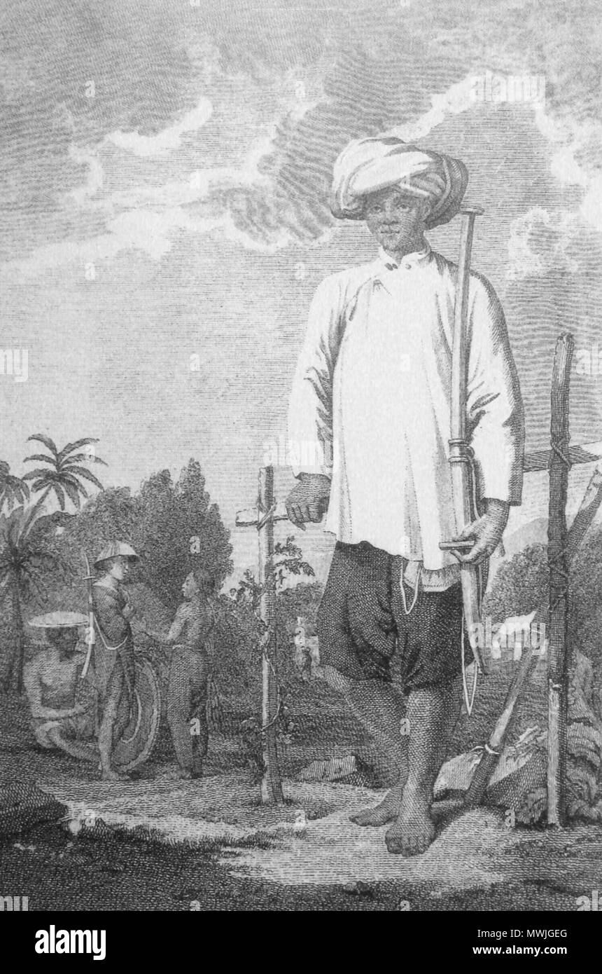 . Englisch: Cochinchinese Soldat. 19. Unbekannt 135 Cochinchinese Soldat Stockfoto