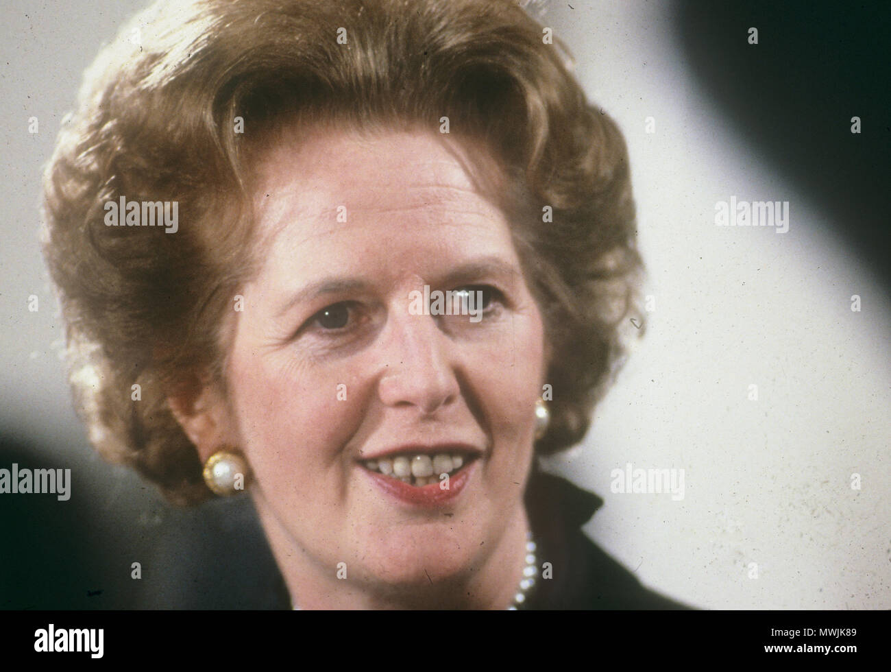 MARGARET THATCHER (1925-2013) Konservative Partei im Jahre 1990 Stockfoto