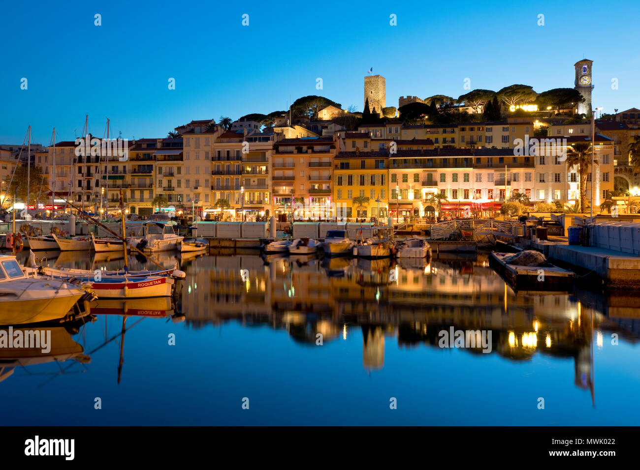 Le Suquet, Cannes, Frankreich bei der DUS-Prüfung Stockfoto