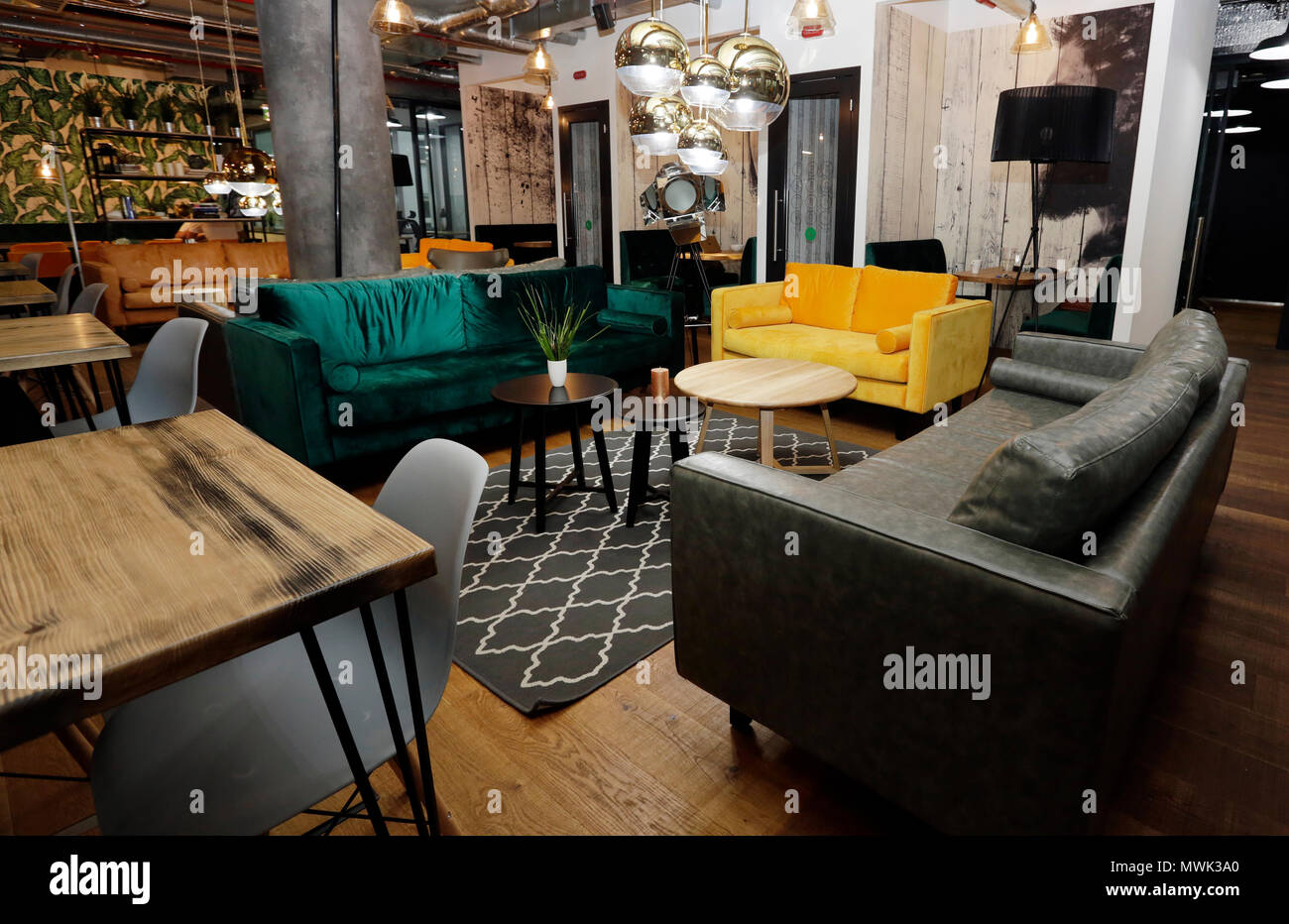 Arbeit Lounge Shared Office Space Stockfoto Bild