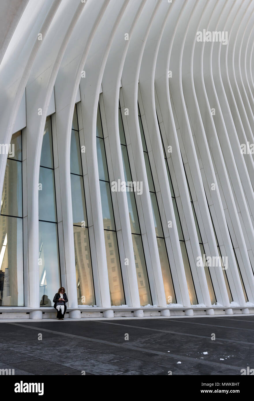 Oculus Bahnhofsgebäude, World Trade Center, New York City, USA Stockfoto