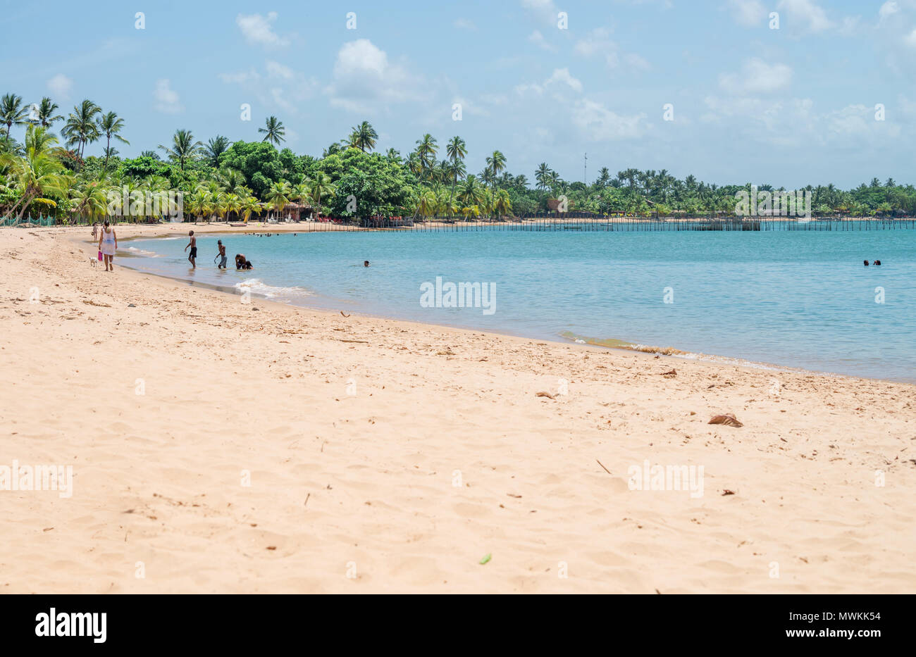 Itacaré, Brasilien - Dezember 8, 2016: Paradise Beach an einem schönen sonnigen Tag als Hintergrund Stockfoto