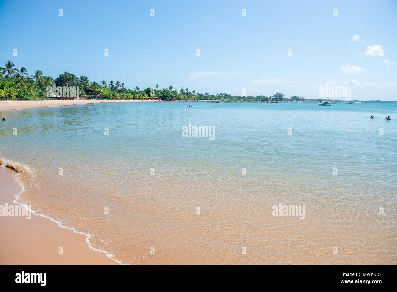 Itacaré, Brasilien - Dezember 8, 2016: Paradise Beach an einem schönen sonnigen Tag als Hintergrund Stockfoto