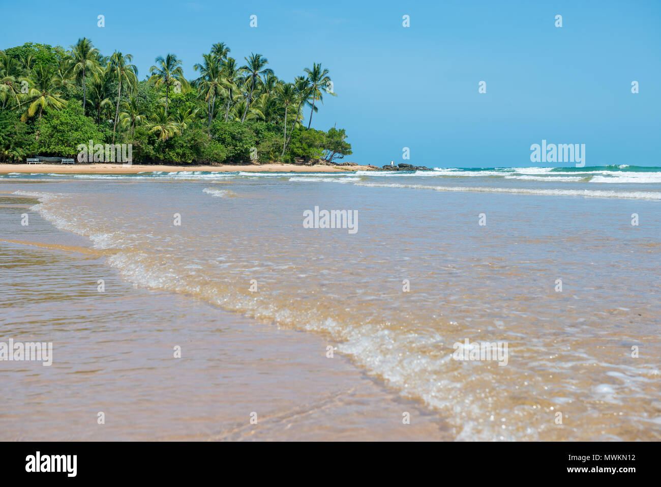 Itacaré, Brasilien - Dezember 8, 2016: Paradise Beach an einem schönen sonnigen Tag als Hintergrund Stockfoto