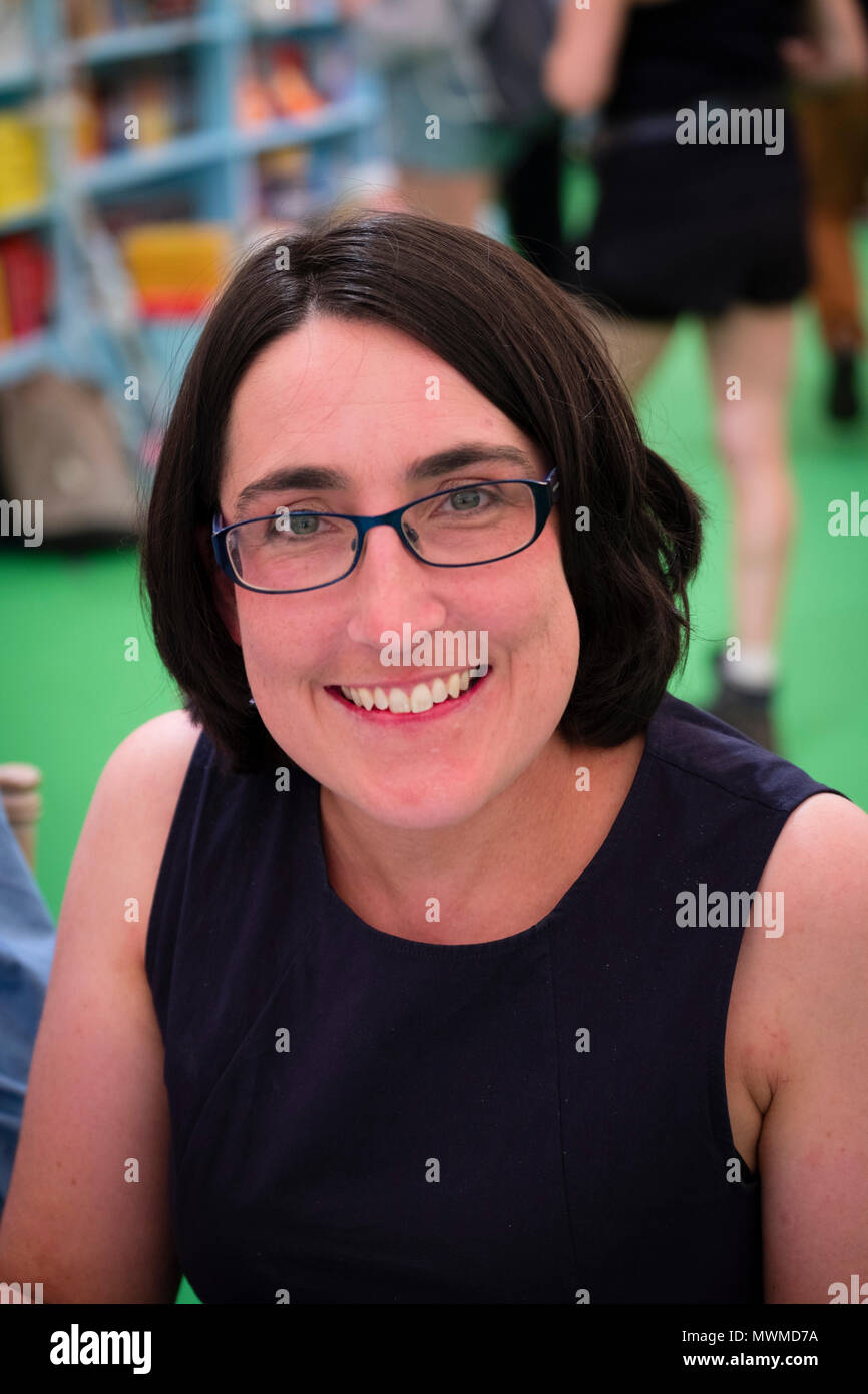 Alexandra Harris, Professor für englische Literatur an der Universität Birmingham, Autor von "Weatherland' und 'romantische Moderns". Im Hay Festival 2018 Stockfoto