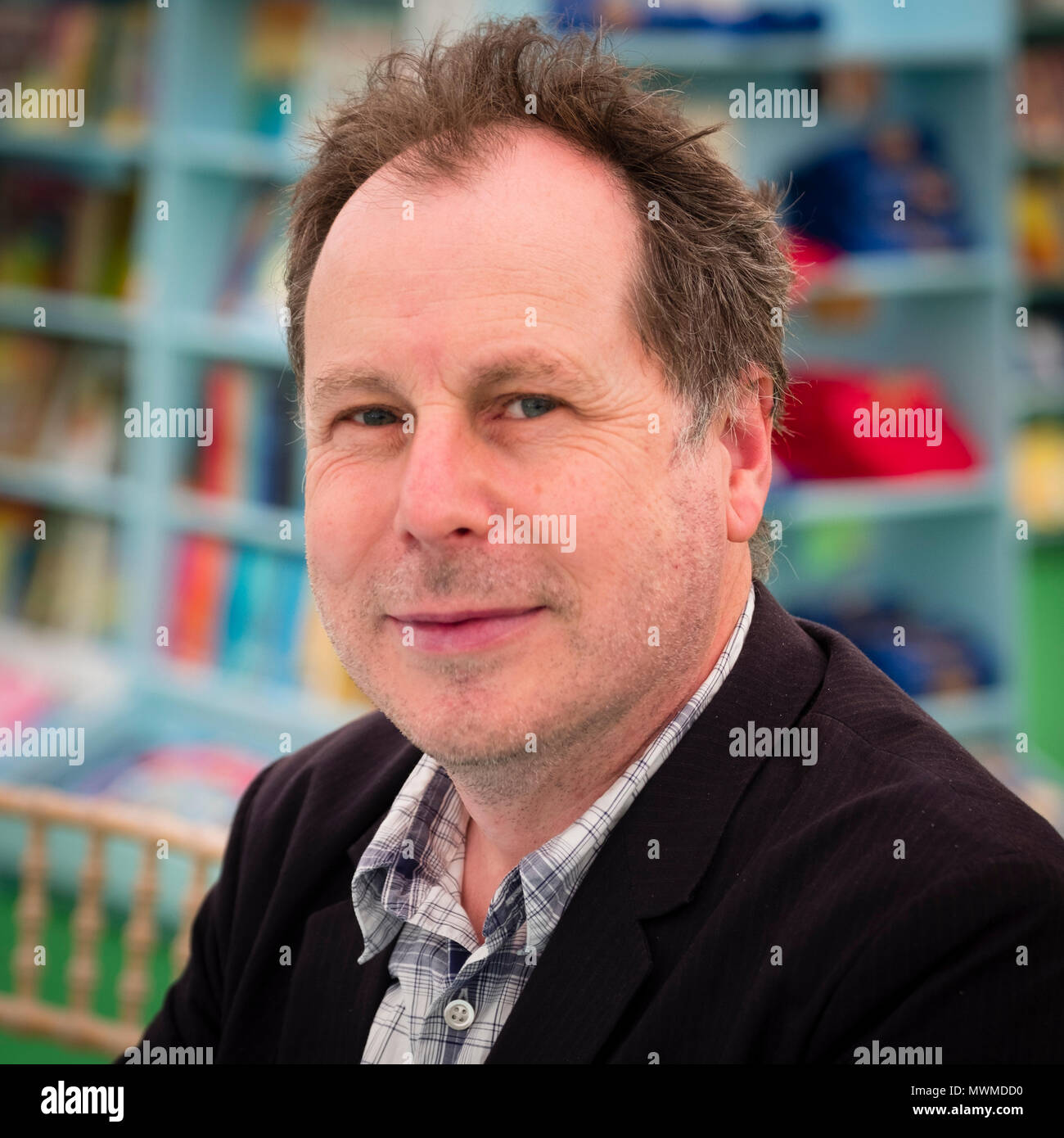 BRUCE INGMAN, Autor und Illustrator von Büchern für Kinder im Hay Festival der Literatur und Künste, Mai 2018 Stockfoto